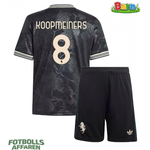 Juventus Teun Koopmeiners #8 Tredjeställ Barn 2025-26 Kortärmad (+ Korta byxor)